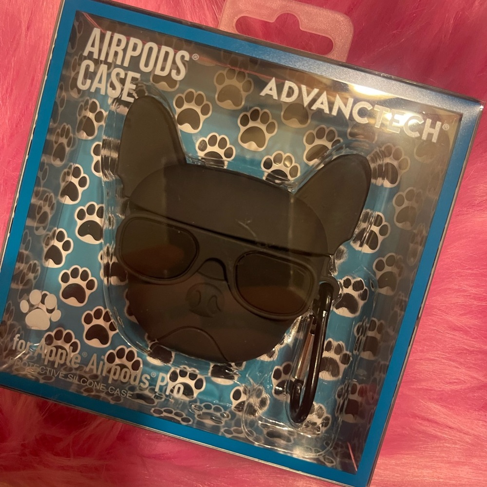 NWT Frenchie AirPods Pro Case Keychain